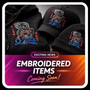 Embroidered Items Coming Soon!